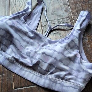 ATHLETA I NWT Purple Tie Dye Printed Exhale Removeable Pad Sports Bra , 2X D-DD